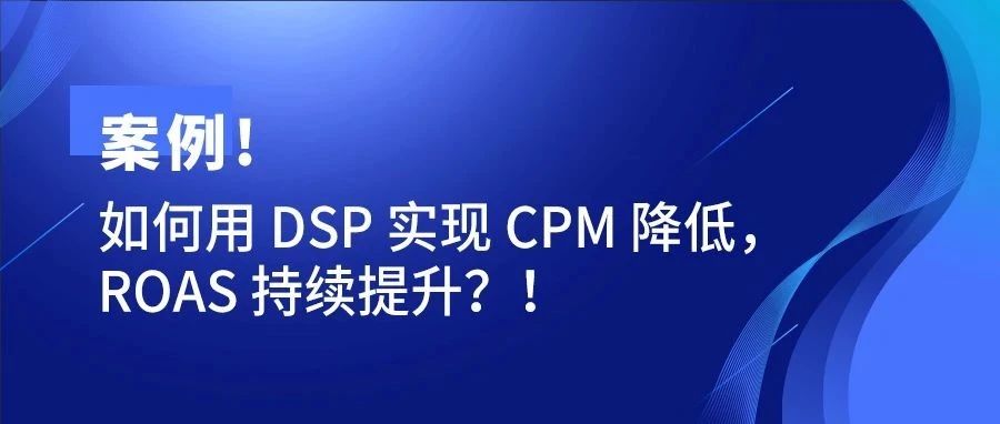 CPM 降低，ROAS 持续提升！高客单、多品线、季节性产品如何用 DSP 广告做 Upsell？