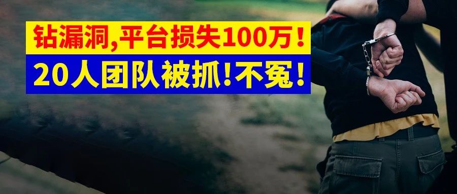 “不平等”政策害苦卖家，产品下架、店铺被封！20人团队获刑！平台损失超100万!