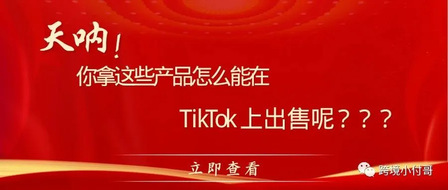 天呐，你拿这些产品怎么能在TikTok上出售呢？