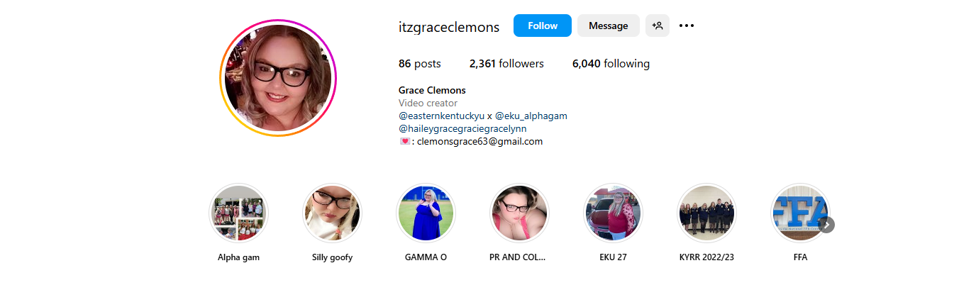 Grace Clemons / itzgraceclemons美国Clemonsgrace63@gmail.com