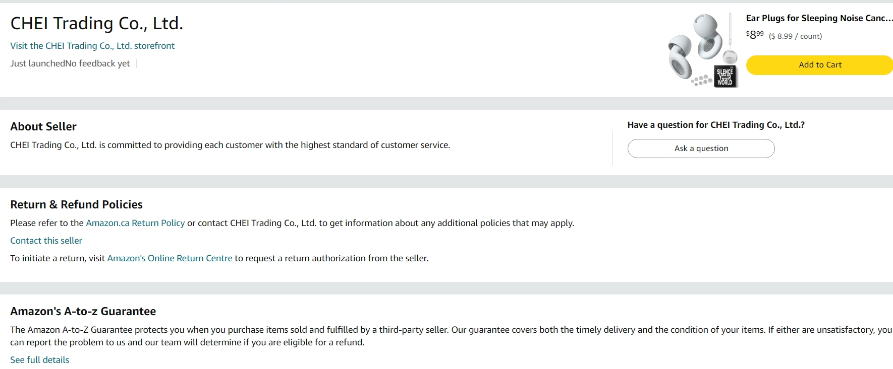 加拿大CHEI Trading Co., Ltd.