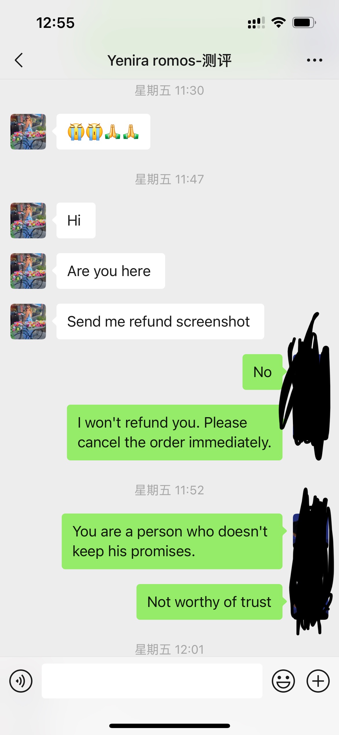 Yenira romos美国wxid_xorzv22m0vde22