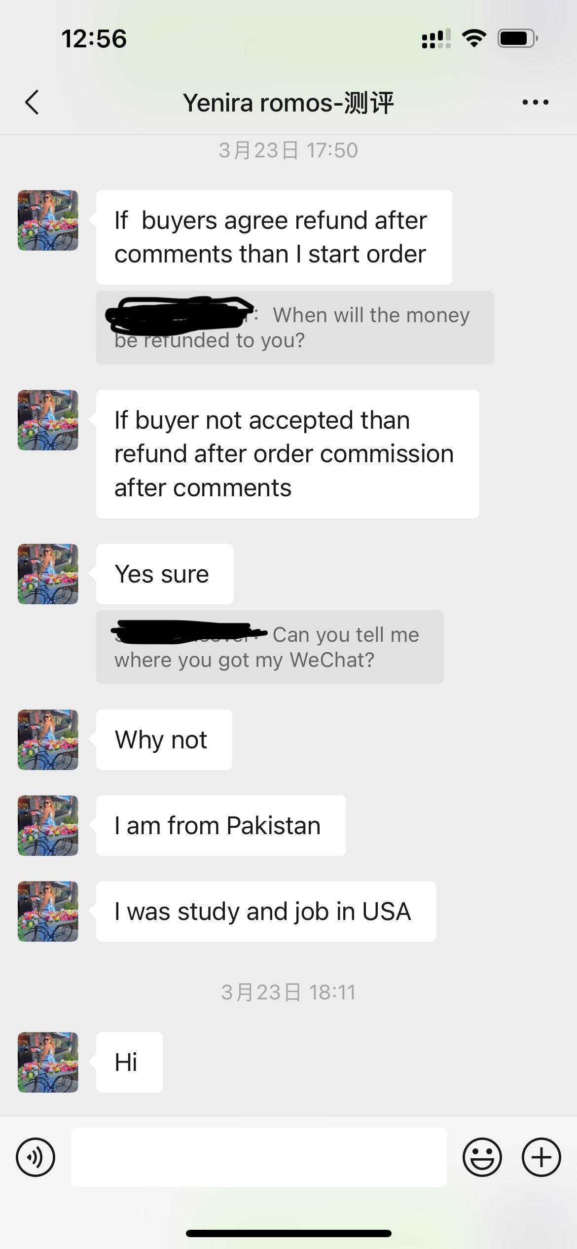 Yenira romos美国wxid_xorzv22m0vde22