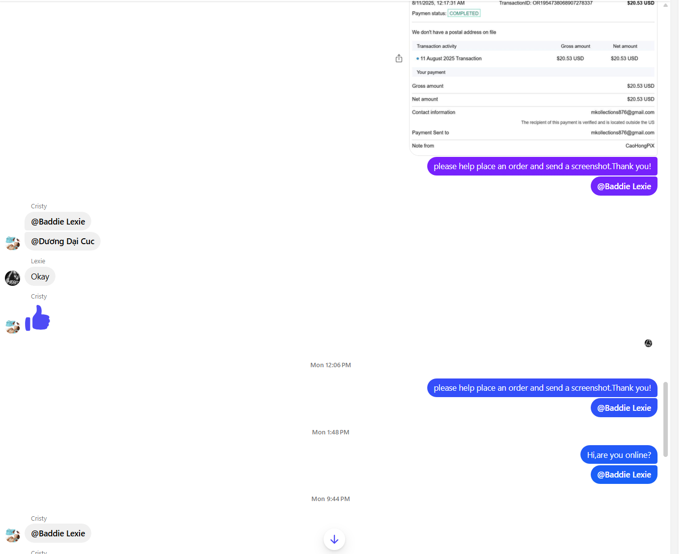 Baddie Lexie美国mkollections876@gmail.com