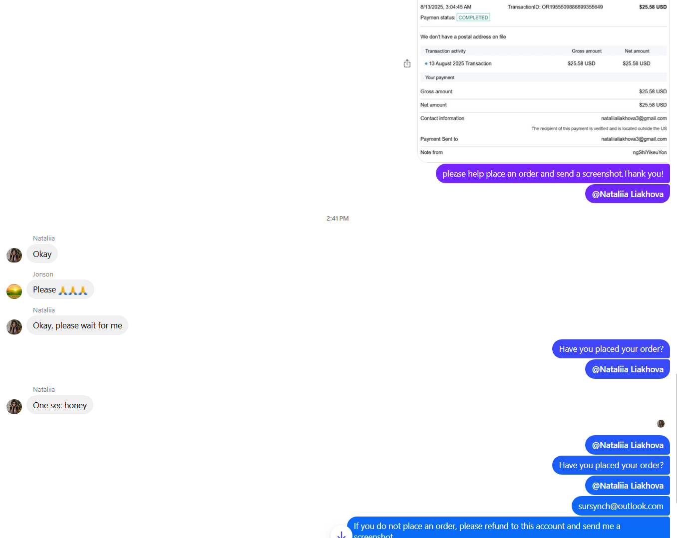 Nataliia Liakhova美国nataliialiakhova3@gmail.com